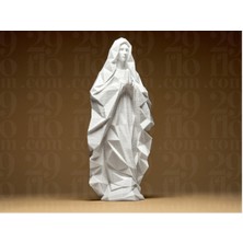 Meryem Ana Azize Mary Dekoratif Obje Biblo Heykel 12 cm 3D Baskı Pla Plastik