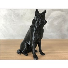 Alman Kurdu Çoban Köpeği Gsd Biblo Heykel Dekoratif Obje 12 cm 3D Baskı Plastik