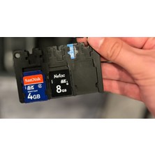 Kredi Kartı Şeklinde 3 Tam 5 Micro Sd Kart Tutucu. Hafıza Kartı Dahil Değildir. 3D Baskı Pla Plastik