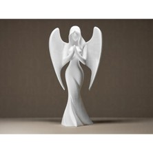 Melek Heykel Biblo Dekoratif Obje 12 cm 3D Baskı Plastik