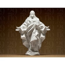 Jesus Isa Heykel Biblo Dekoratif Obje 12 cm 3D Baskı Pla Plastik