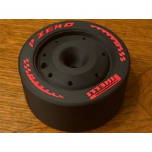 2026 F1 Jant Lastik Biblo Dekoratif Obje 5 cm 3D Baskı Pla Plastik