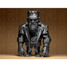 Frankenstein Frankeştayn Biblo Dekoratif Obje Heykel 12 cm 3D Baskı Pla Plastik