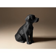 Labrador Heykel Biblo Dekoratif Obje 12 cm 3D Baskı Pla Plastik