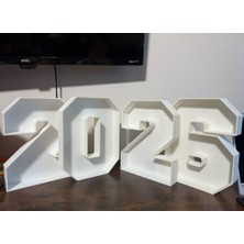 2026 Dekorasyon Masaüstü Biblo Dekoratif Obje Her Bir Rakam 13 x 10 Cm'dir 3D Baskı Pla Plastik