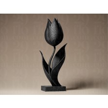 Lale Biblo Heykel Dekoratif Obje 12 cm 3D Baskı Pla Plastik