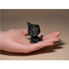 Sevimli Kedicik Heykel Biblo Dekoratif Obje 5 cm 3D Baskı Pla Plastik
