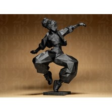 Hiphop Danscı Dekoratif Obje Biblo 12 cm 3D Baskı Pla Plastik