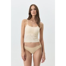 C&city Balensiz Dikişsiz Lazer Kesim Büstiyer Çıkarılabilir Pedli 1012 Ten