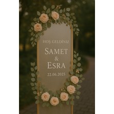Düğün Nişan Kına Karşılama Ayna Yazısı Beyaz (Sadece Yazı) Lütfen Açıklamaları Okuyunuz