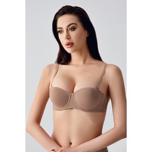 C&city Dolgusuz Straplez Sütyen C17050 Capucino