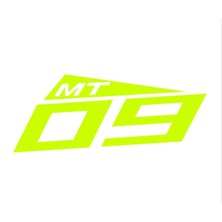 Yamaha mt 09 Sticker Etiket 18 x 10 cm Floresan Sarı 1 Adet