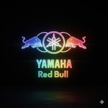 Yamaha Redbull Arma Etiket Sticker 20 x 20 Hologram