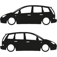 Ford C-Max Sticker C Max Basık Sticker Araba Sticker SIYAH-30CM x 10CM- Oto,laptop,kapı