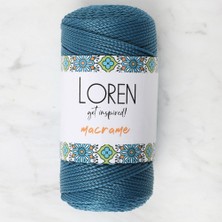 İlkyaz Fashion Loren Macrame Petrol Mavisi El Örgü Ipi - Rm 0238 - 34356 (Ilkyz-Fshon-34)