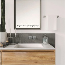 Ayna Dekorasyon Sticker Bugün Yine Çok Güzelsin :) 40CMX3CM Siyah Renkli Modern Tasarım