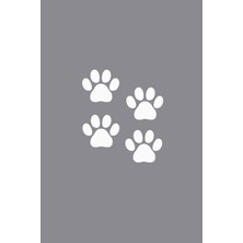4 Adet Pati Izleri Sticker-Oto Sticker-Araba Sticker-5 Renk Çeşidi