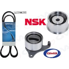 GVA Triger Kayış Seti Eksantrik Seti Toyota Corolla 1.3l 4e-Fe Enjeksiyonlu EE111 99-00 1 Kayış 2 Rulman 124X26 1356819106-1350511040-1350311030