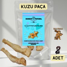 Bambam Natural Kuzu Paça - 2 Adet - %100 Doğal Kurutulmuş Köpek Çiğneme Ödül Maması