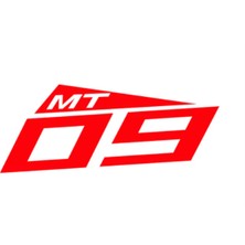 Yamaha mt 09 Sticker Etiket 18 x 10 cm Mat Kırmızı 1 Adet
