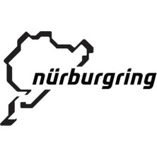 Nürburgring Oto Sticker - Araba Sticker - Nürburgring Oto Sticker Siyah- Oto,laptop,kapı 15X9CM