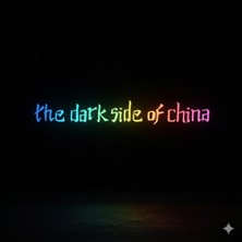 The Dark Side Of China Motosiklet Etiket Arka Maşa Sticker 5 x 23CM Hologram