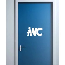 Wc Kapı Stickerı 15X8,5 cm