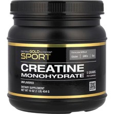 California Gold Nutrition, Sport, Pure Creatine Monohydrate, Unflavored, 1 Lb (454 G) Made In Usa.