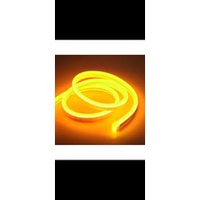 Mutfak Tezgah Üstü Neon LED 1 mt Amber Renk 12 V Tak Fişe Çalıştır Trafolu