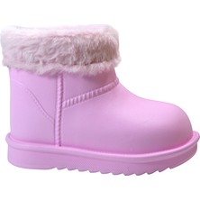 Onlo Ayakkabı KD.990 Plastik Kürklü Su Geçirmez Kız Çocuk Yağmur Bot