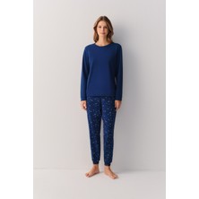 Suwen Dreaming Stars Pamuklu Pijama Takımı