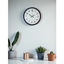 Durukar Zentime 36 cm Siyah Dekoratif Duvar Saati