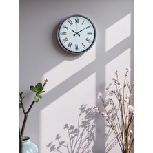 Durukar Zentime 36 cm Gri Dekoratif Duvar Saati