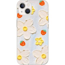 Manitoba Iphone 14 Plus Uyumlu Baskılı Yumuşak Silikon Şeffaf Telefon Kılıfı