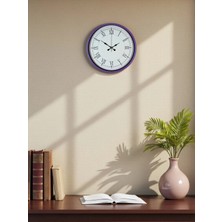 Durukar Zentime 36 cm Mor Dekoratif Duvar Saati