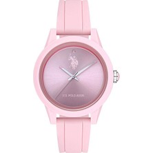 U.S. Polo Assn. Kadın Kol Saati USPA2007-05 Pembe Silikon Kasa 5 ATM Suya Dayanıklı