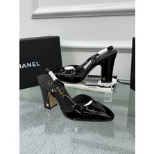 Chanel Siyah Kadın Topuklu Ayakkabı Özel ve Modern Stil