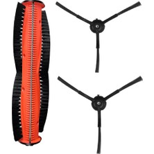 Srfn Ticaret Xiaomi S10T (STFCR01SZ) Robot Süpürge Uyumlu Ana Fırça ve Yan Fırça - 3 Parça