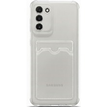Teknomoda Samsung Galaxy S20 Fe Kılıf Kartlıklı Anti Şok Korumalı Şeffaf Silikon Füme Koyu Şeffaf