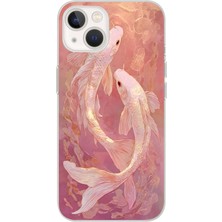 Manitoba Iphone 15 Uyumlu Baskılı Yumuşak Silikon Şeffaf Telefon Kılıfı