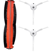 Srfn Ticaret Xiaomi S10T (STFCR01SZ) Robot Süpürge Uyumlu Ana ve Yan Fırça Seti - 3 Parça