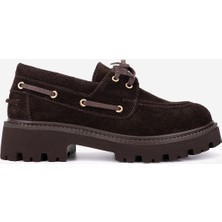 Valmenti Kadın Hakiki Deri Kahverengi Süet Casual Ayakkabı 858 612305 Bn Ayk SK25-26 Kahve Suet