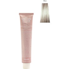 Nook Virgin Color Amonyaksız Profesyonel Saç Boyası 100ML -Açık Küllü Sarışın/gümüş Sarısı(9.1-Ash Soğuk Açık Sarı)