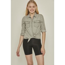 C&city C12707 Kadın Lazer Kesim Boxer Korse Siyah