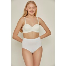 C&city C12016 Dikişsiz Slip Korse Beyaz