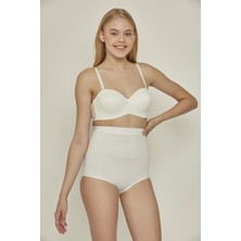 C&city C17024 Yüksek Bel Slip Korse Beyaz