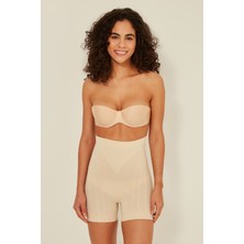 C&city C17027 Düşük Bel İnce Boxer Korse Ten