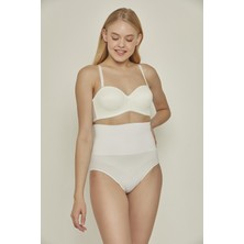 C&city C12200 Seamless Slip Pantolon Korse Beyaz