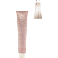 Nook Virgin Color Amonyaksız Profesyonel Saç Boyası 100ML-YUMUŞAK Kumral/koyu Bej Sarı(8.13 -Beıge Açık Bej Kumral)