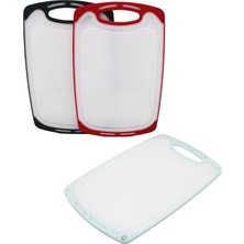 Timion 31X20CM  Küçük  Plastik  Kesim Panosu  Kaymaz Silikon Kenarlık - 10MM Kalınlık (5148)